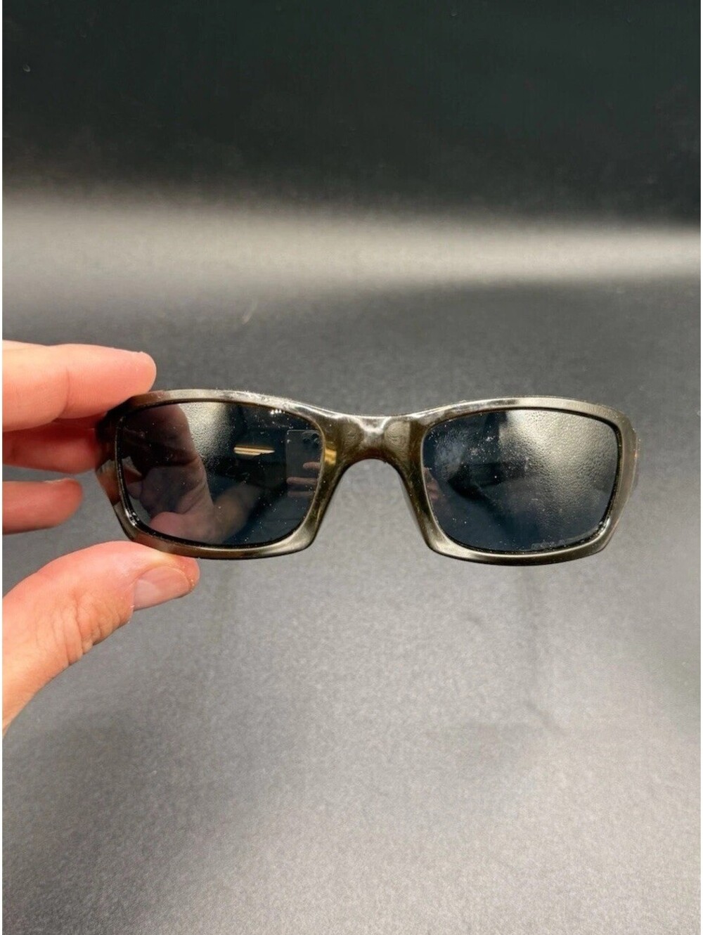 Oakley Five Squared Rootbeer/Grey Polarized Lenses  (No Icons)